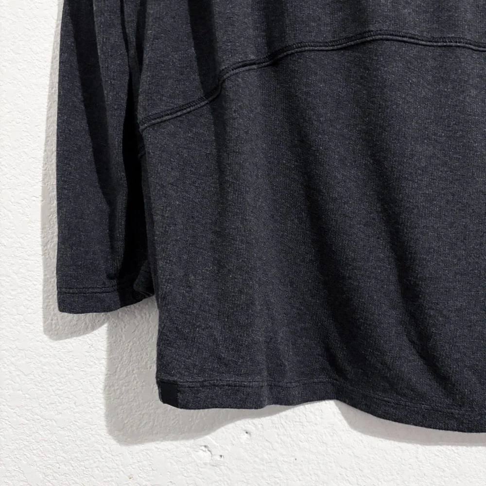 Lululemon Back In Action Long-Sleeve Ribbed Shirt in Heathered Black‎